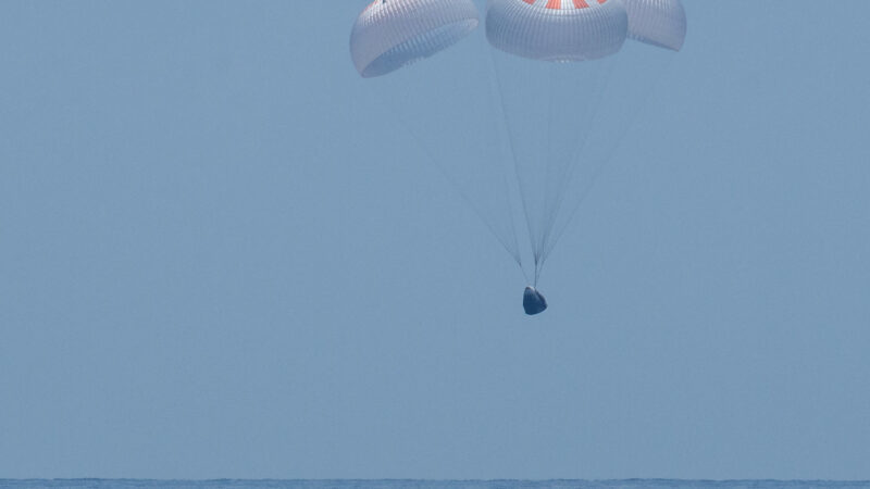 Crew Dragon splashdown successfully. Returns NASA astronauts home